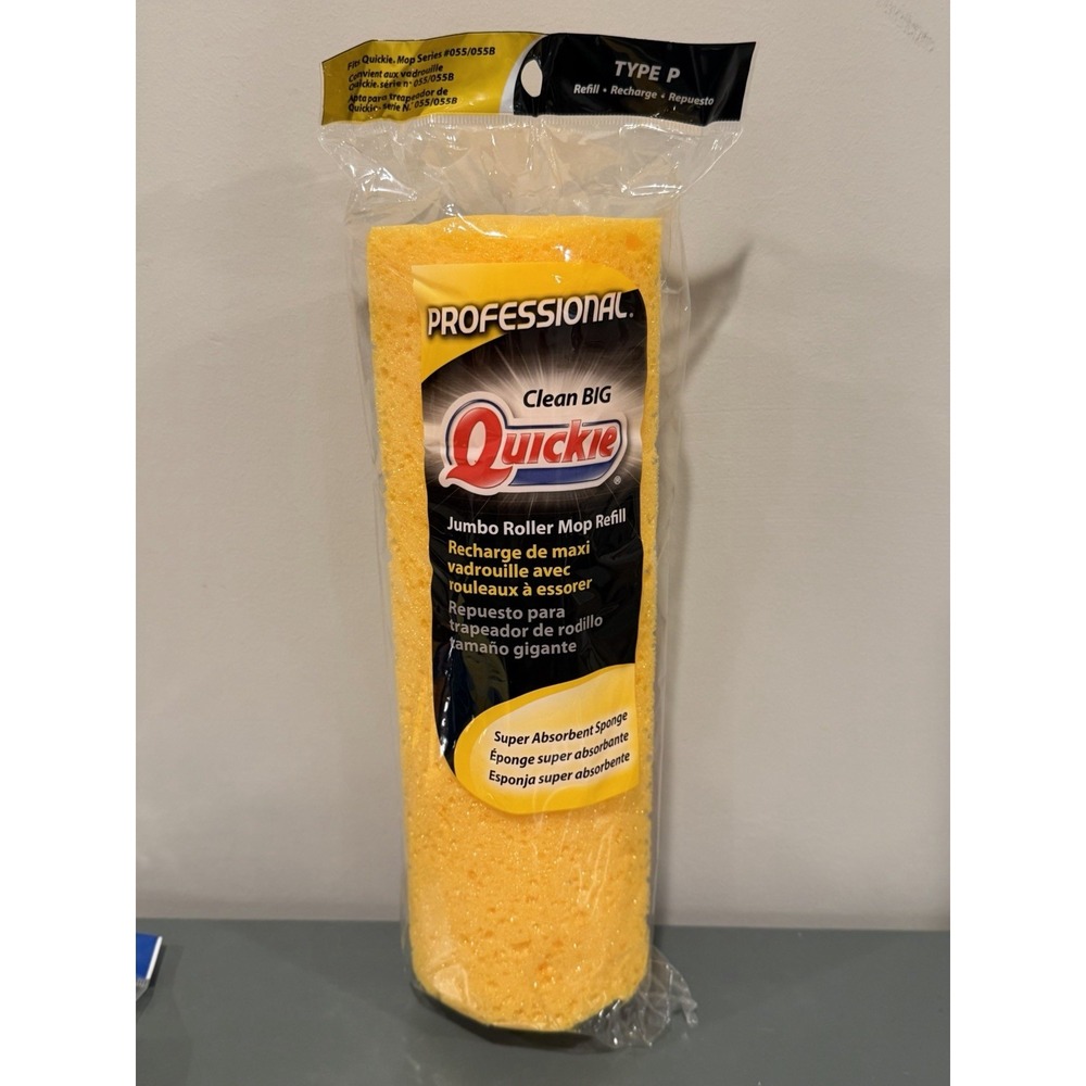 NEW Professional QUICKIE JUMBO ROLLER 12" MOP REFILL TYPE P